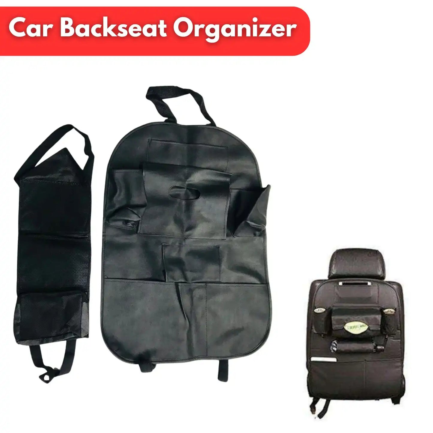 Car Back Seat Organizer Universal Use As Car Backseat Organizer For Kids, Storage Bottles, Tissue Box.