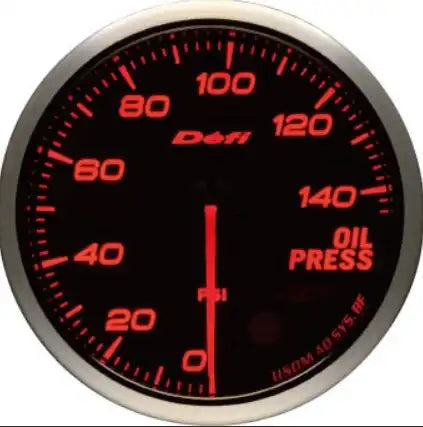 Defi Advance BF Oil Pressure Gauge (60mm, 140 PSI)