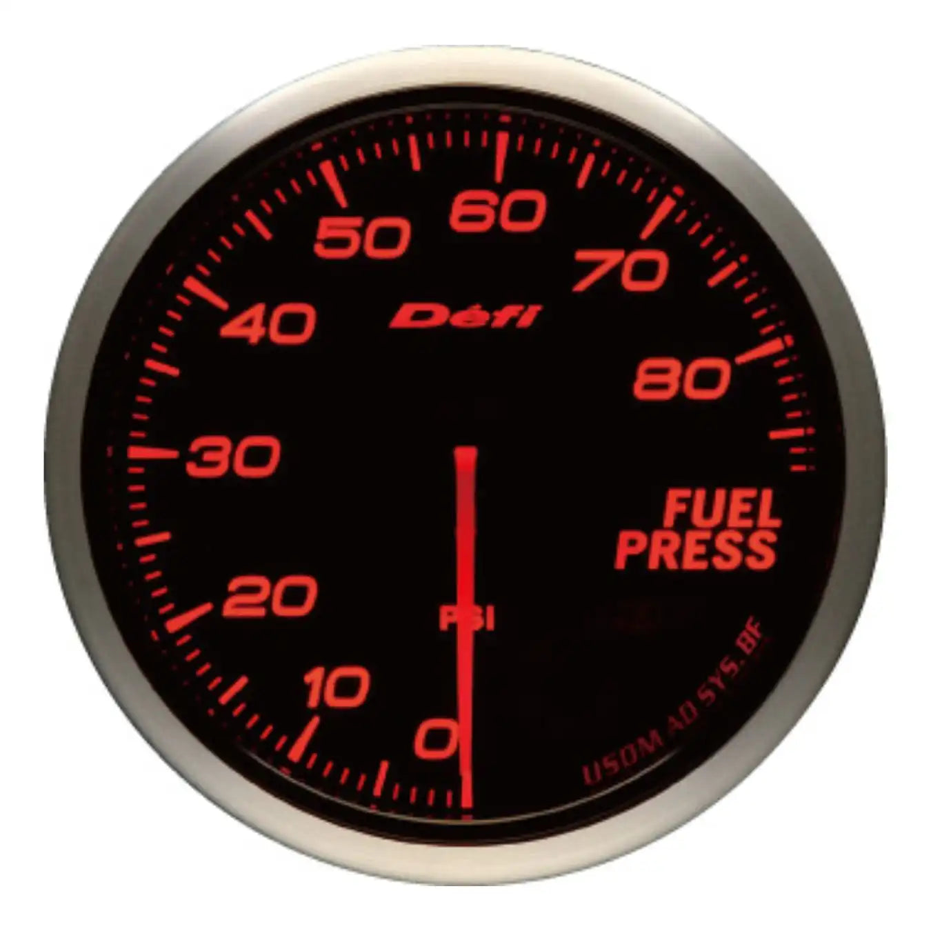Defi BF 60mm Fuel Pressure 0-85 Psi Gauge