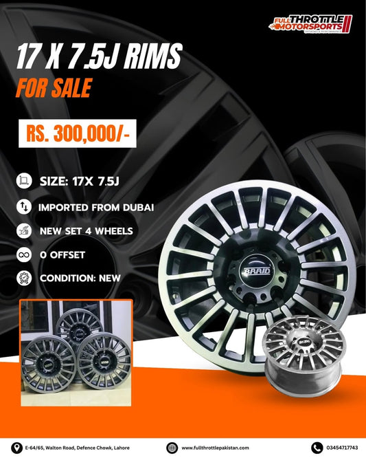 Imported Rims 17x 7.5j (New Condition)