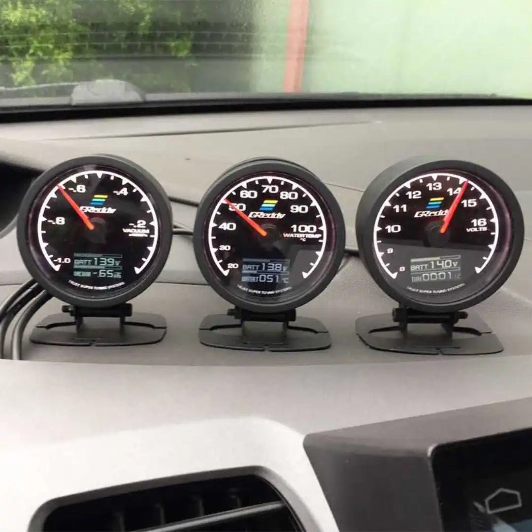 Greddy Oil Temp Gauge - Multi LCD Digital Display Racing Meter 7 Colors