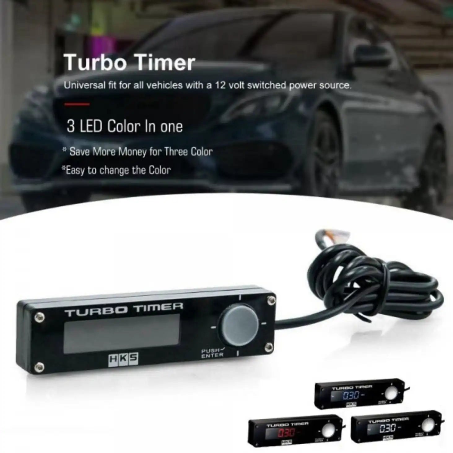 HKS Type-0 Digital Display Auto Car Turbo Timer Control Turbine Protector