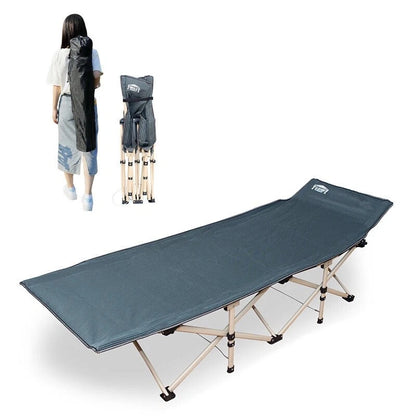 Hercules Heavy Duty Single Folding Camping Cot/Guest Bed With comfy Mattress + Bag