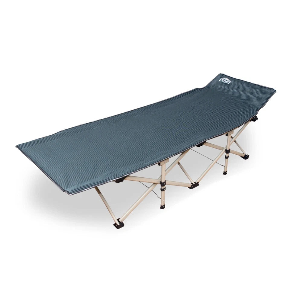 Hercules Heavy Duty Single Folding Camping Cot/Guest Bed With comfy Mattress + Bag
