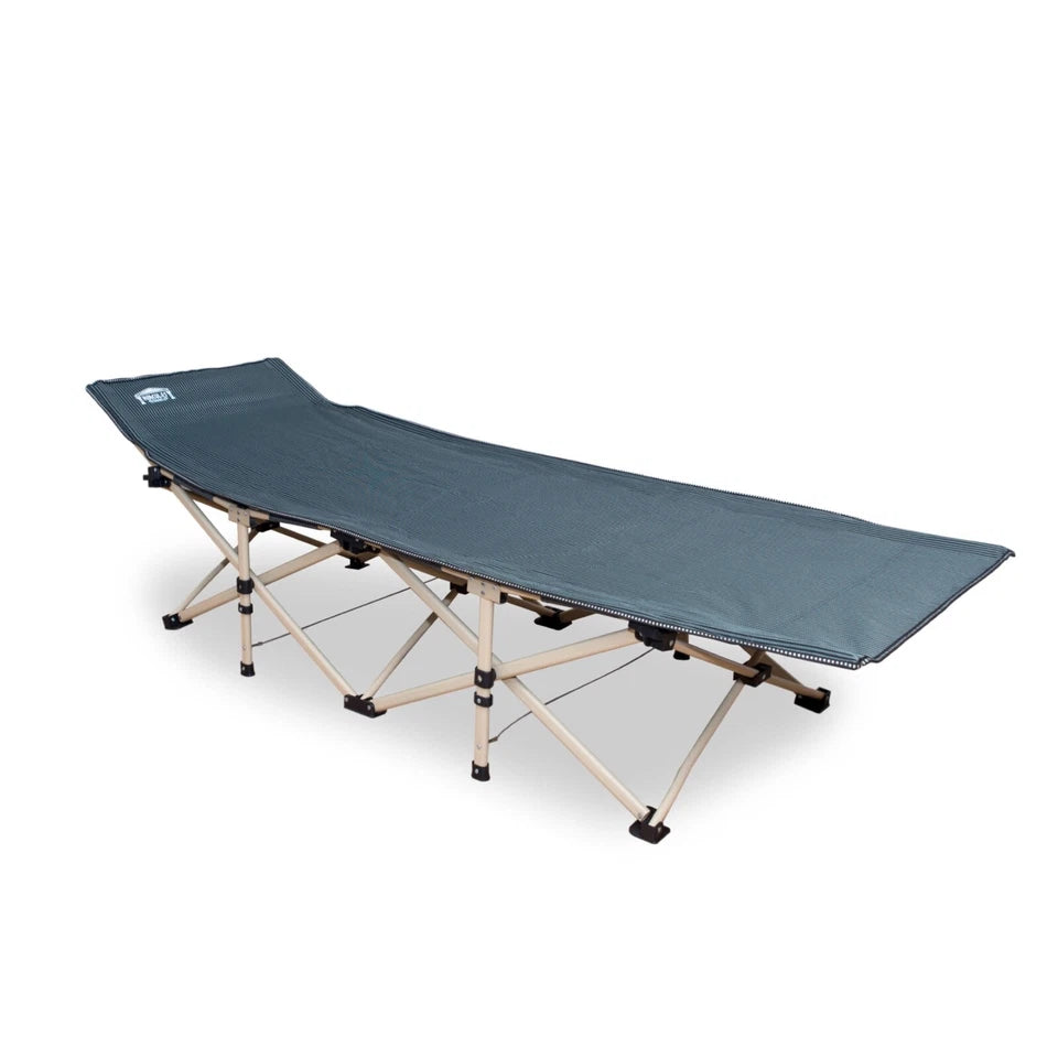 Hercules Heavy Duty Single Folding Camping Cot/Guest Bed With comfy Mattress + Bag