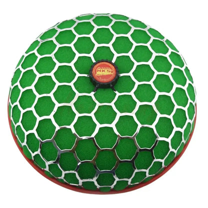 High Flow Air Intake Mushroom Filter – 3.15" Washable Honeycomb Style (Green)