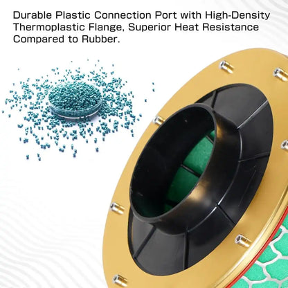 High Flow Air Intake Mushroom Filter – 3.15" Washable Honeycomb Style (Green)