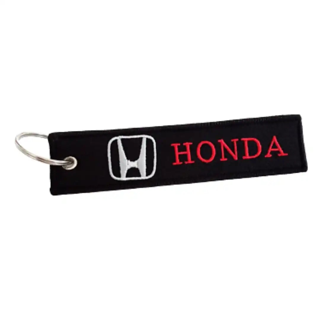 Embroidered Cloth Honda Keychain for Cars, Bikes & Bags
