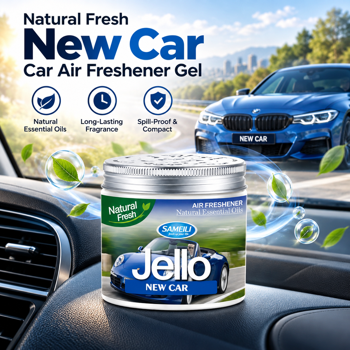Jello Air Freshener - New Car Scent 
