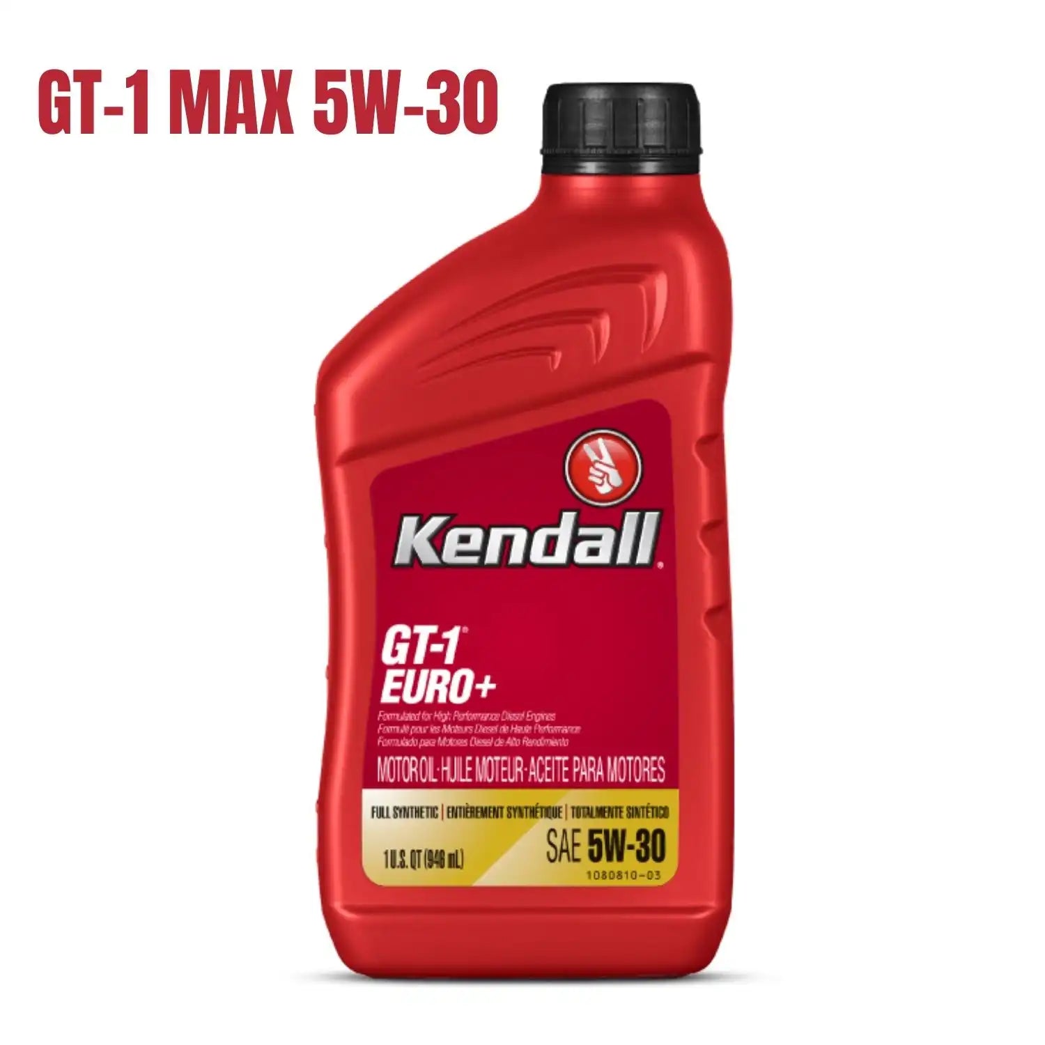 Kendall GT-1 MAX 5W-30  Full-Synthetic Car Engine Oil 1 Liter