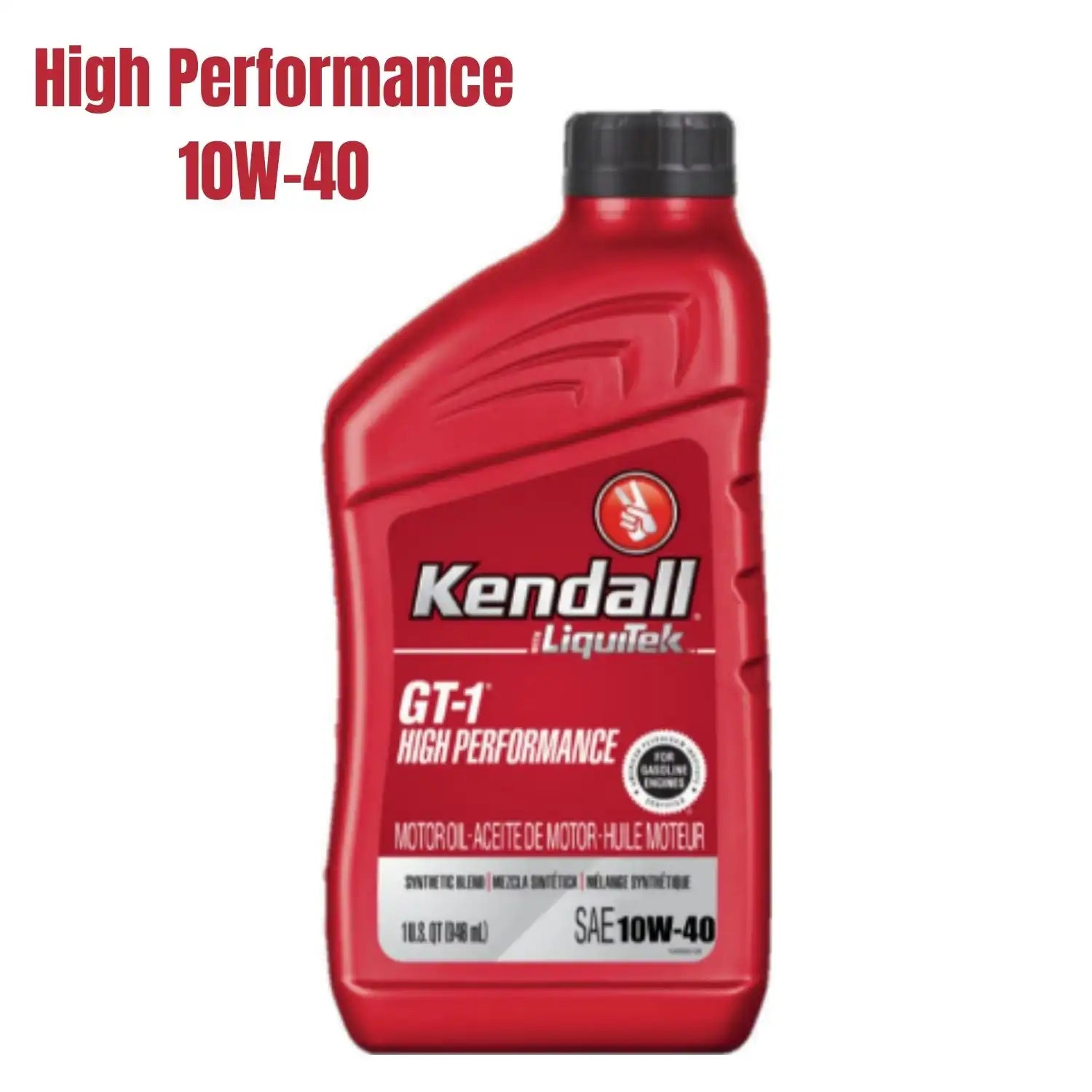 Kendall Gt-1 10W-40 High Performance Car Engine Oil (1 Liter)