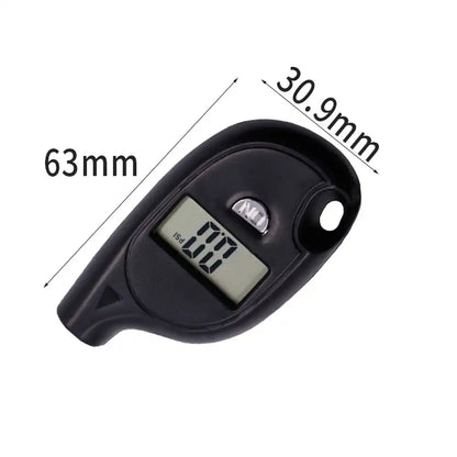 Keychain Digital Display Tire Air Pressure Gauge For Car, Truck, Bike