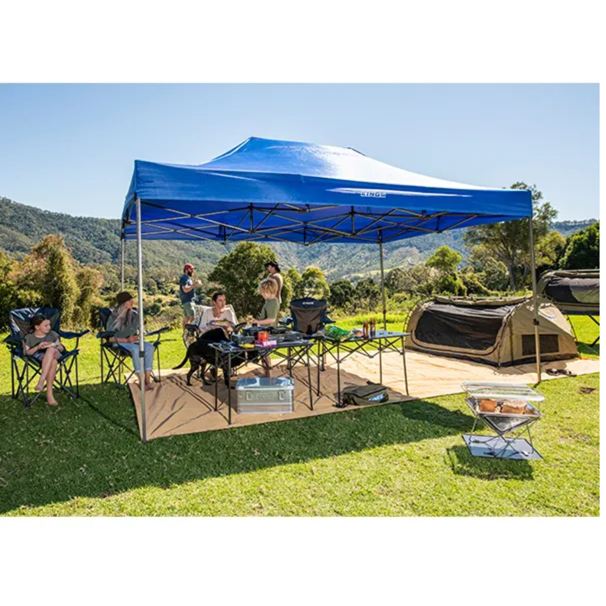 Kings 4.5x3m Portable Gazebo Heavy-Duty Steel Frame | UPF50+ | 420D Polyester
