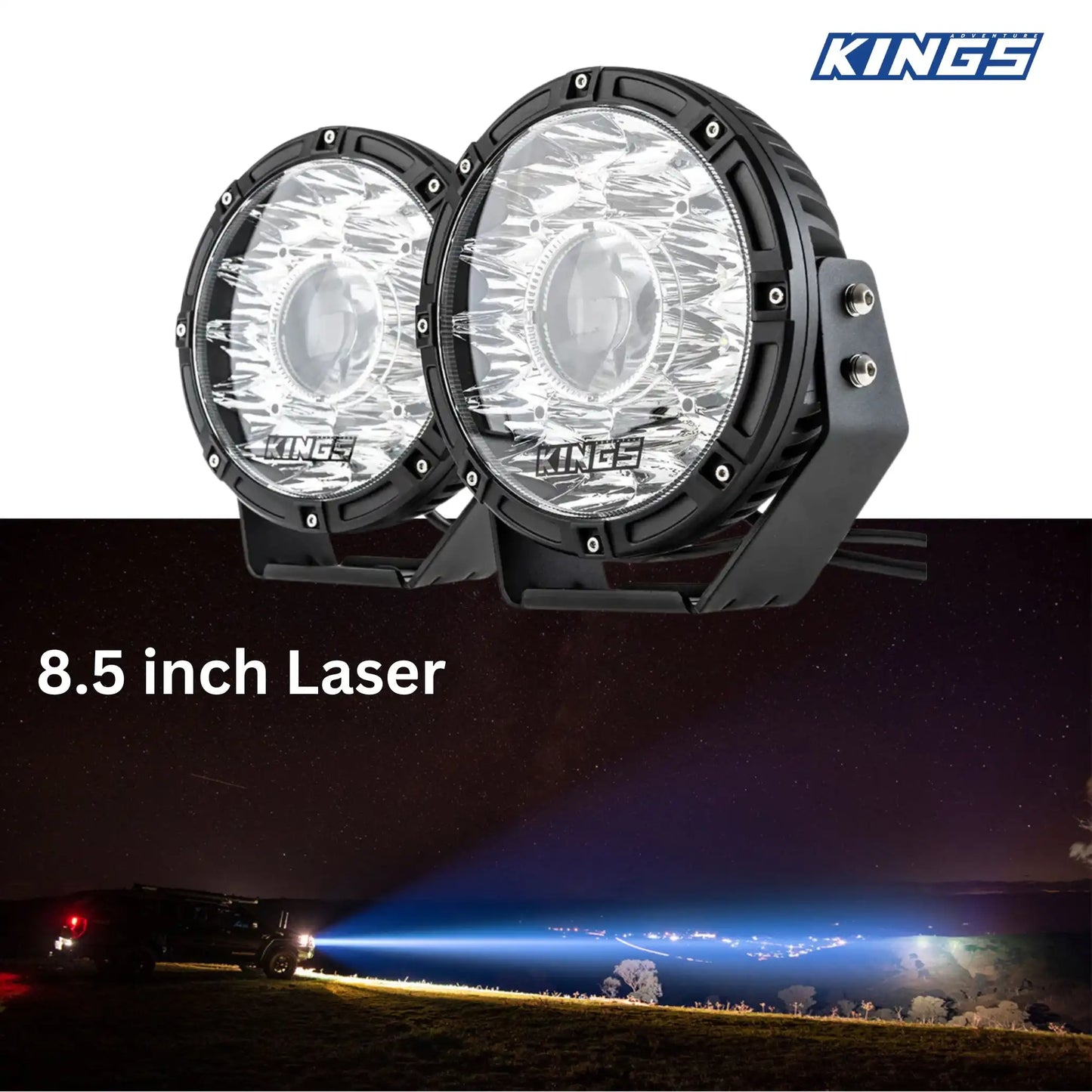 Kings 8.5 inch Laser MKII Driving Lights