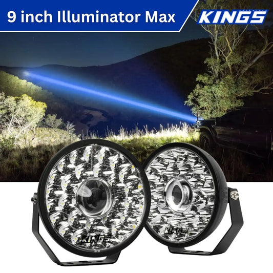 Kings 9 inch Illuminator Max LED Driving Lights (Pair)