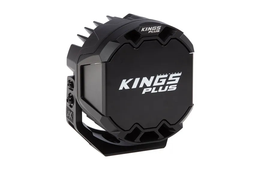 Kings Plus 7" Lethal Pro Driving lights | Covers Included | 1 Lux @ 1,056 M| 14,294 Lumens | IP68, IP69K, IK08 and CISPR25 approved | Die Cast Aluminium Brackets