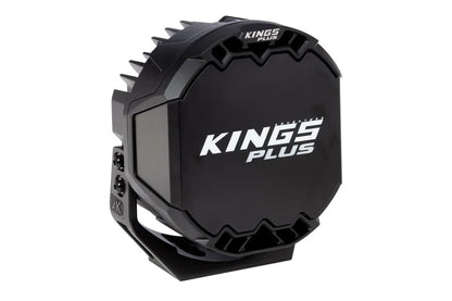 Kings Plus 9" Lethal Pro Driving lights | Covers Included | 1 Lux @ 1,627 M | 21,440 Lumens | IP68, IP69K, IK08 and CISPR25 approved | Die Cast Aluminium Brackets
