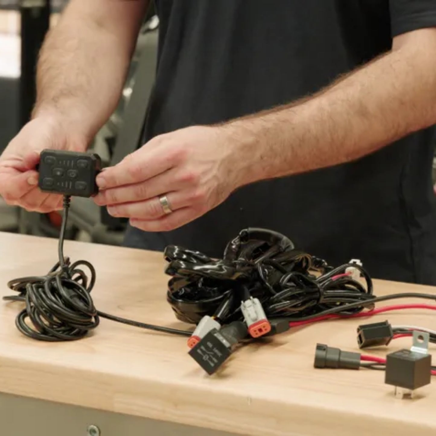Kings Plus Lethal Pro Driving Lights Wiring Harness and Remote Controller