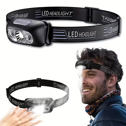 Rechargeable LED Headlamp with Smart Sensor