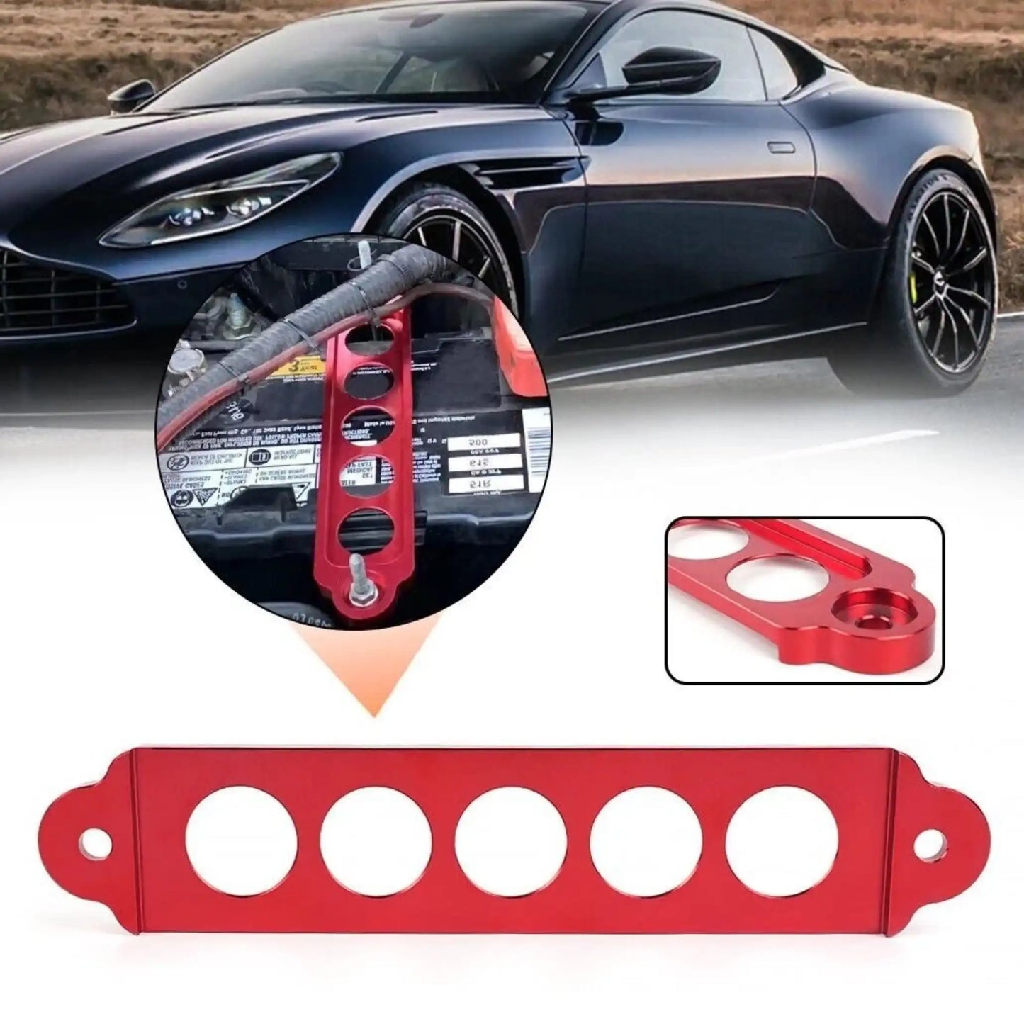 Large Battery Tie Down Bracket – Aluminum Alloy Battery Clamp