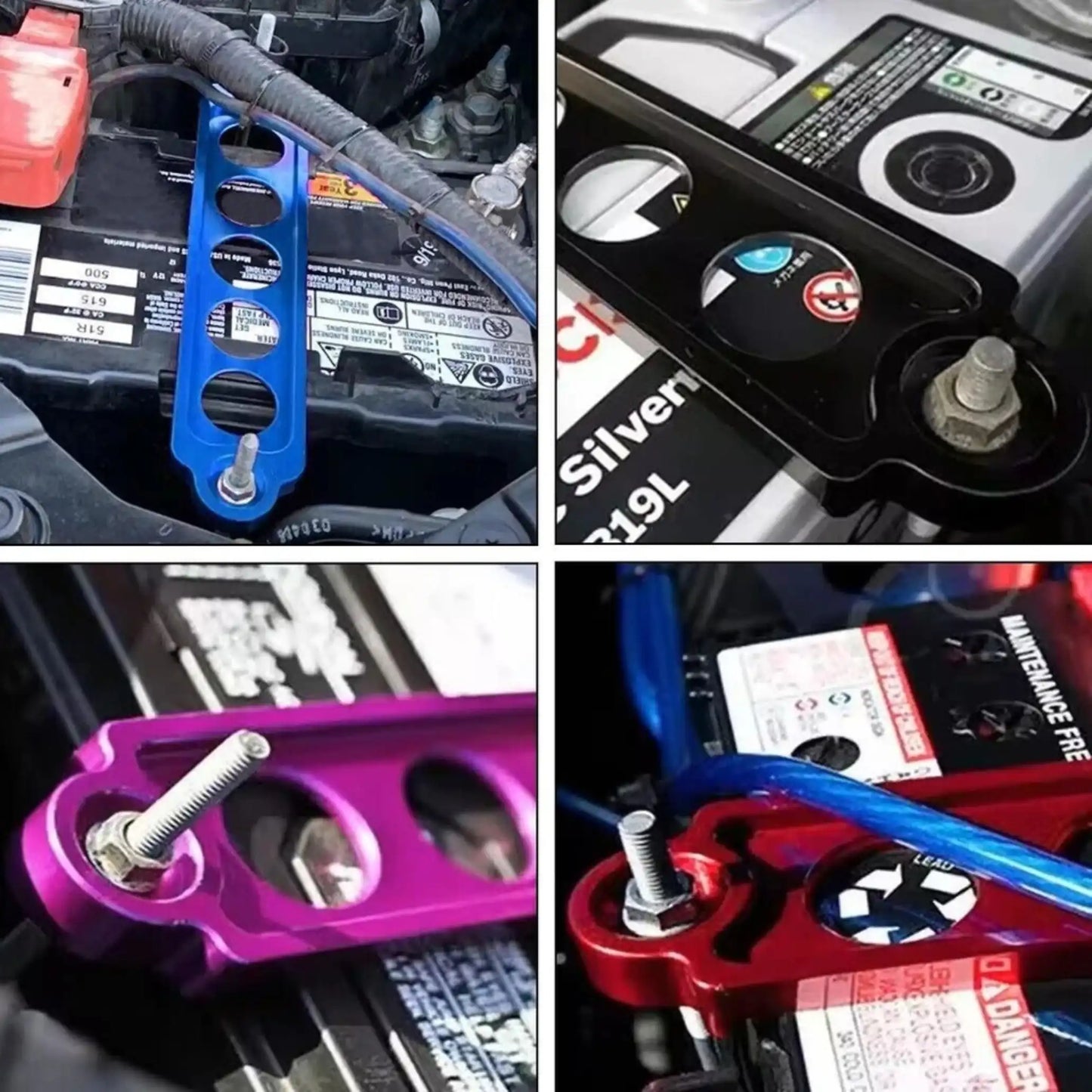 Large Battery Tie Down Bracket – Aluminum Alloy Battery Clamp