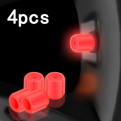 Luminous Tire Glowing Valve Caps For Car & Motorcycle