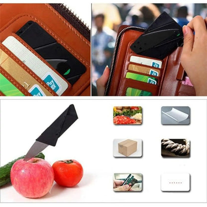 Multi-Function Pocket Wallet Credit Card Shaped Folding Safety Portable Knife