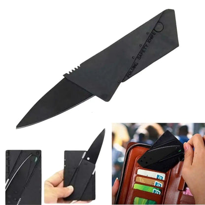 Multi-Function Pocket Wallet Credit Card Shaped Folding Safety Portable Knife