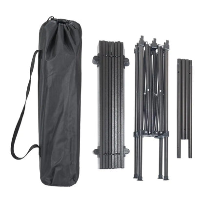 Multipurpose Folding Camping Table With Roll-Up Tabletop | Portable Outdoor Table for Camping, Hiking, Picnic & BBQ