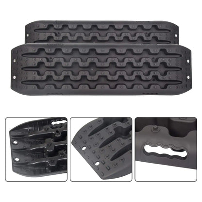 Offroad Recovery Track Boards Sand, Mud, Snow Traction Tracks - Black