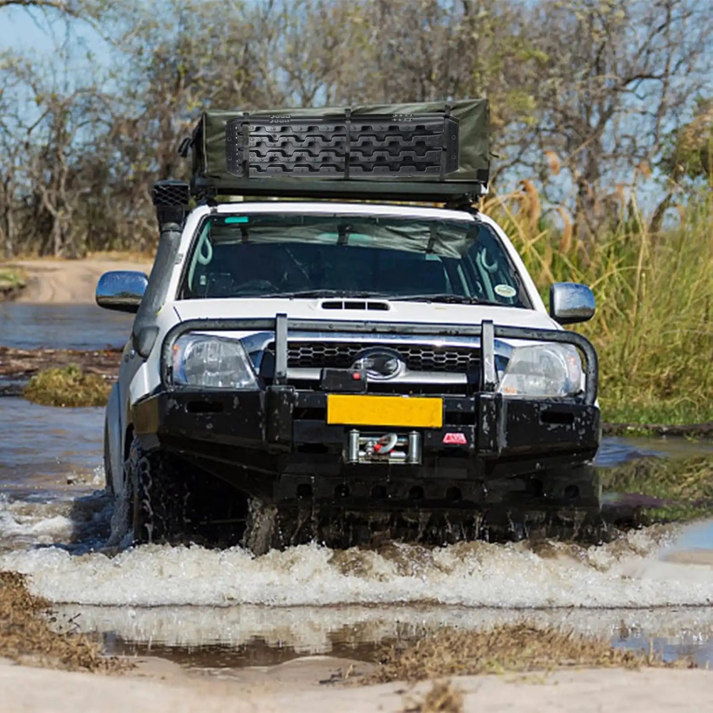 Offroad Recovery Track Boards Sand, Mud, Snow Traction Tracks - Black