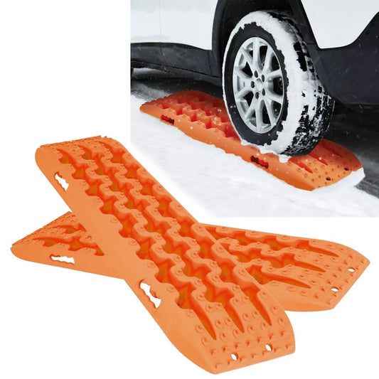 Offroad Recovery Track Boards Sand, Mud, Snow Traction Tracks - Orange