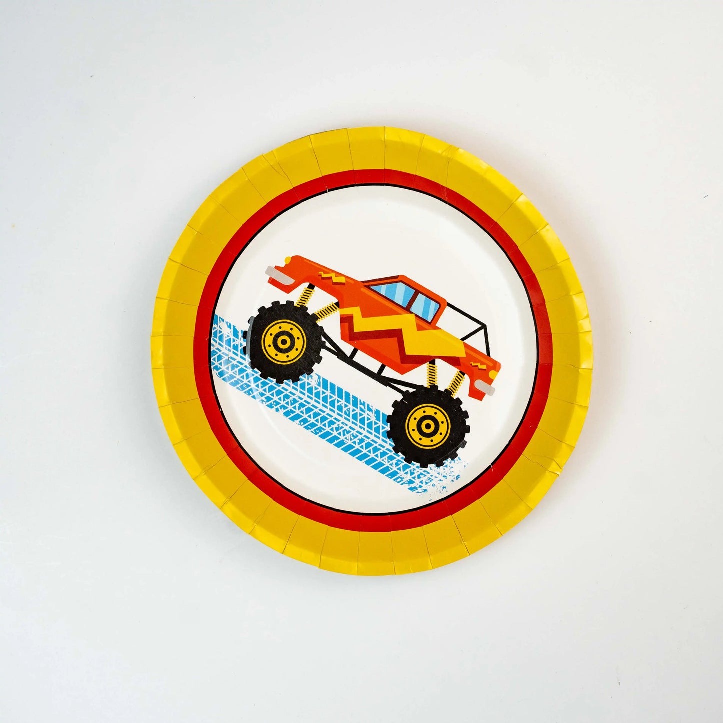 Offroad Truck Disposable Paper Plates For Outdoor & Indoor Events