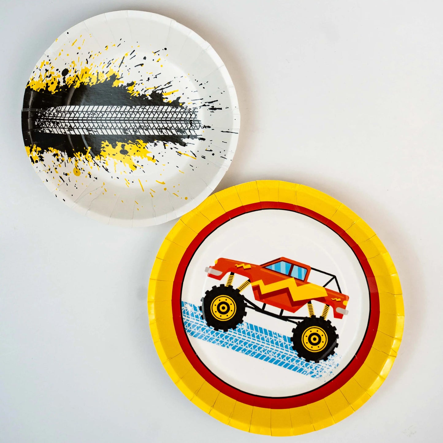 Offroad Truck Disposable Paper Plates For Outdoor & Indoor Events