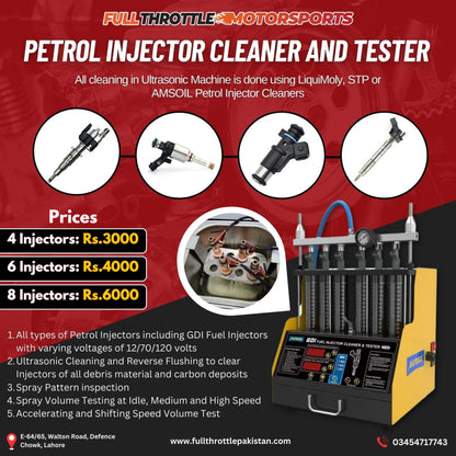 Petrol Injector Cleaning and Testing Service in Lahore