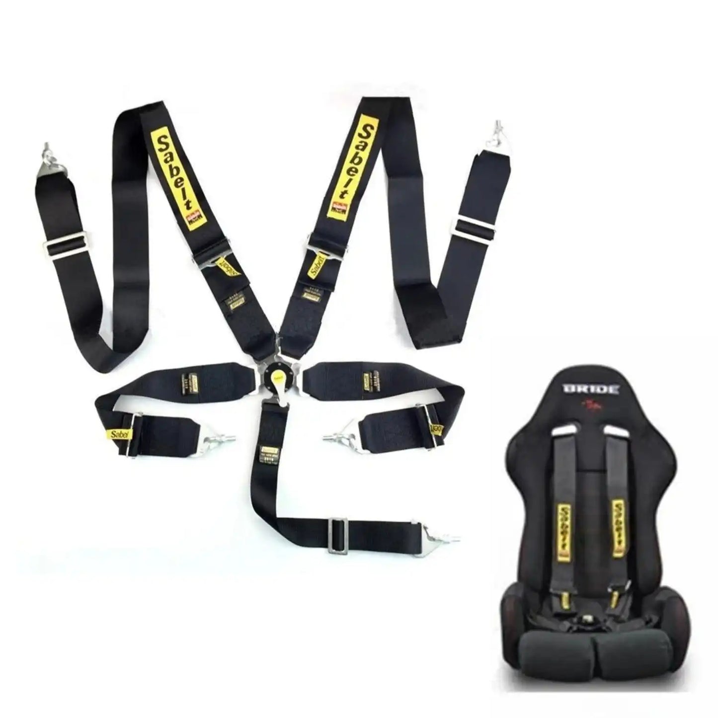 SABELT Camlock 3" 5 Point Racing Harness (Pair)