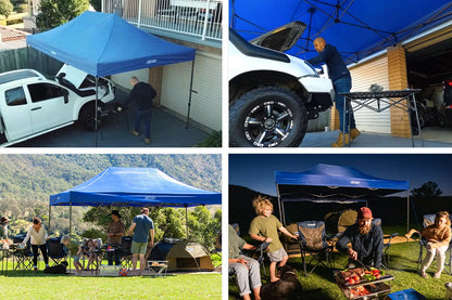 Kings 4.5x3m Portable Gazebo Heavy-Duty Steel Frame | UPF50+ | 420D Polyester
