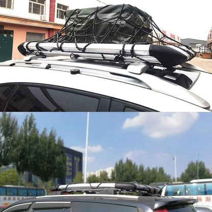 Stretchable Cargo Net For Roof Carriers and Double Cabin Trucks