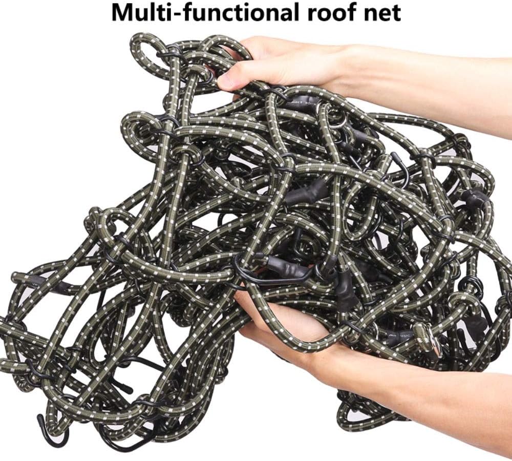 Stretchable Cargo Net For Roof Carriers and Double Cabin Trucks