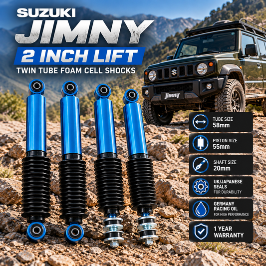 Suzuki Jimny  2 inch Lift Twin Tube Foam Cell Shocks