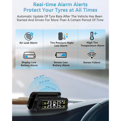 TPMS Solar Tire Pressure Monitoring System For Car