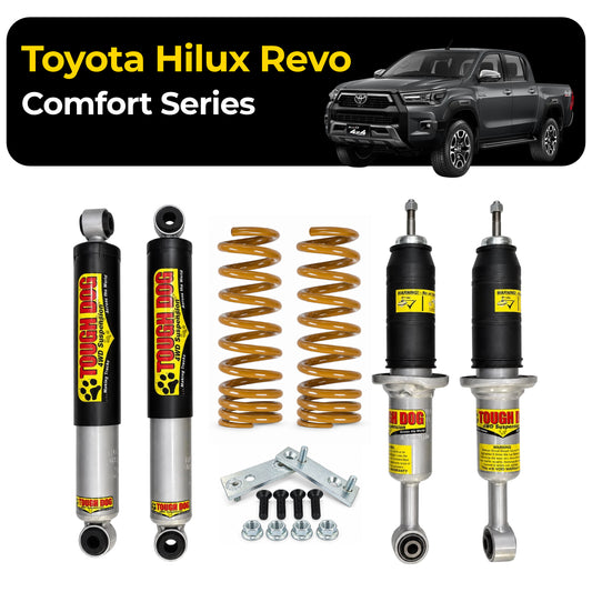 Tough Dog - Toyota Hilux Revo Stock Bumper with Super Soft Rear Shocks - Foam Cell Shocks Comfort Series