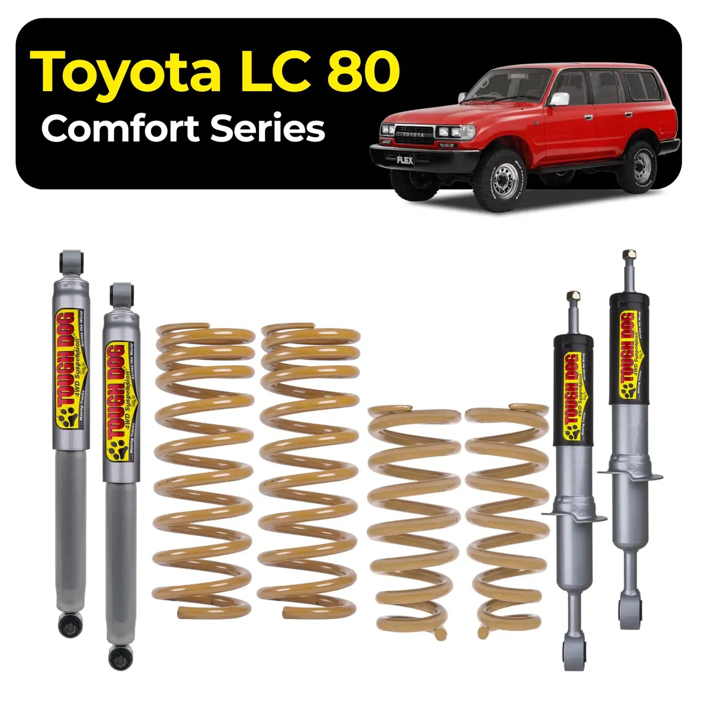 Tough Dog Suspension For Toyota LC 80 Series - Comfort Series
