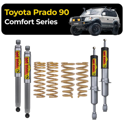 Tough Dog Suspension For Toyota Prado 90 Series Steel Bullbar - Comfort Series