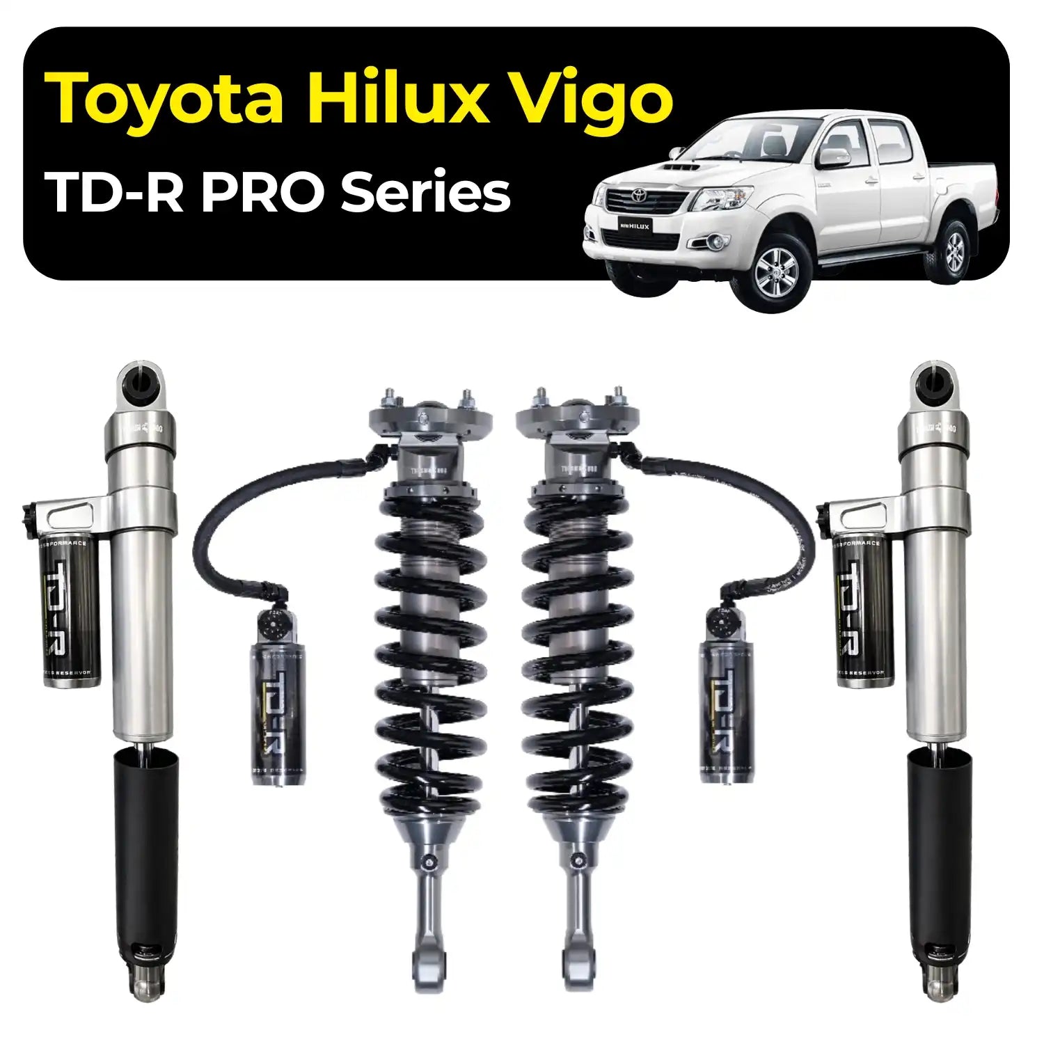 Tough Dog TD-R Pro-Series 2.5 Strut Front 40mm Lift Suitable for Toyota Hilux Vigo