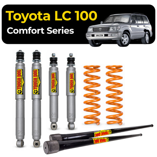Tough Dog Suspension Toyota Landcruiser 100 Series Cygnus - 40mm Lift Foam Cell Shocks Comfort Series