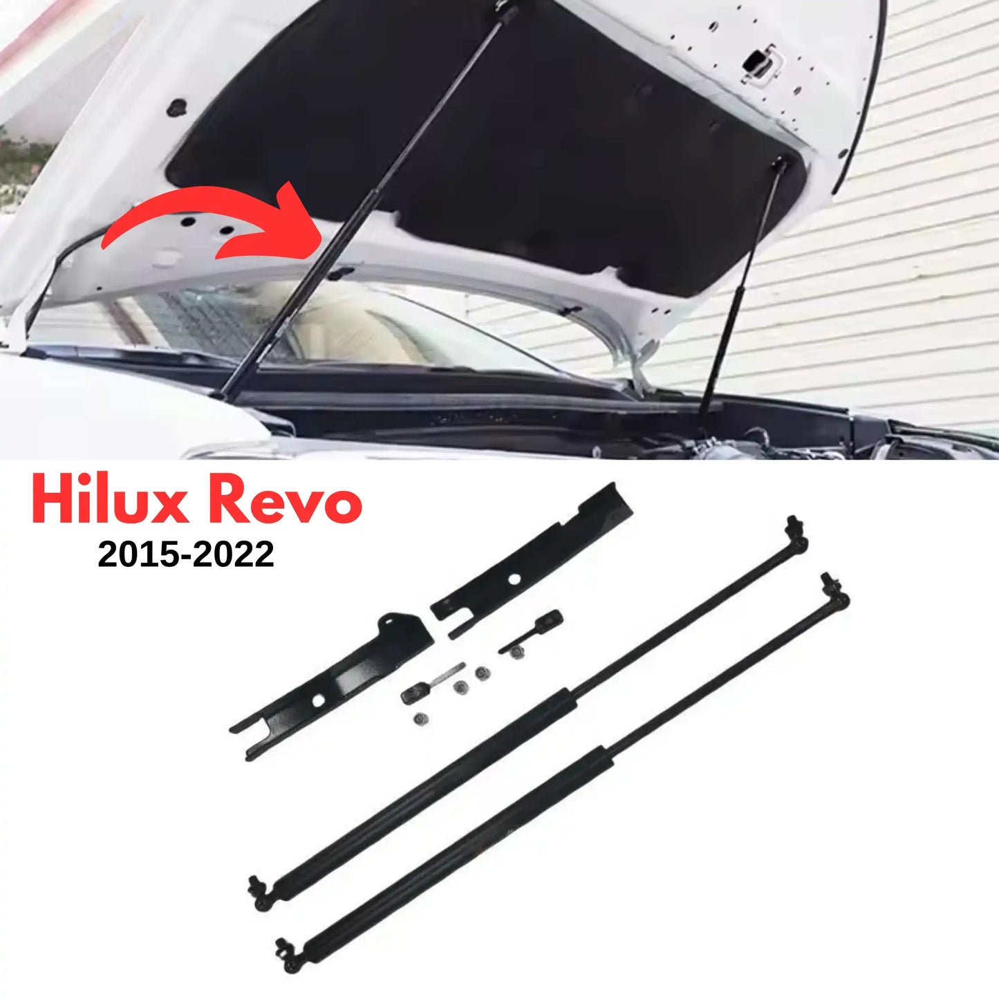  Toyota Hilux Revo Bonnet Hood Lift Supports Struts Shocks