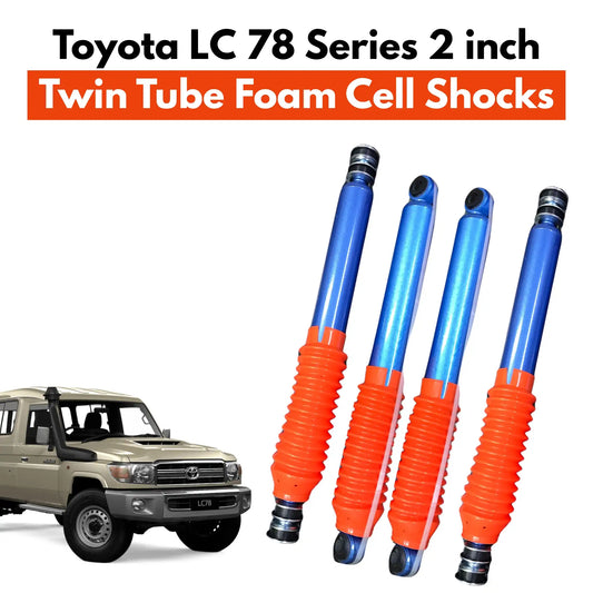 Toyota Land Cruiser 78 Series 2 inch Twin Tube Foam Cell Shocks