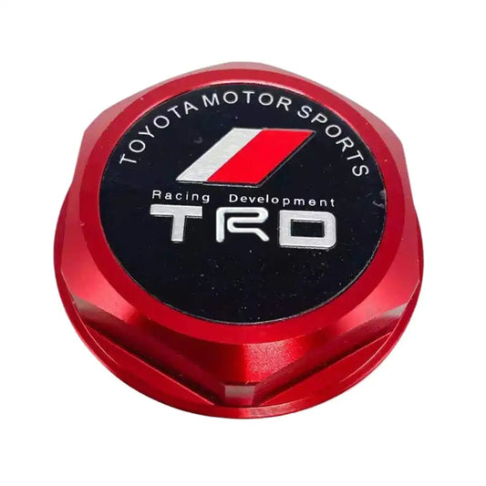 Toyota TRD Red JDM Engine Oil Filler Cap – CNC Aluminum Billet for Corolla, Camry, Celica & More