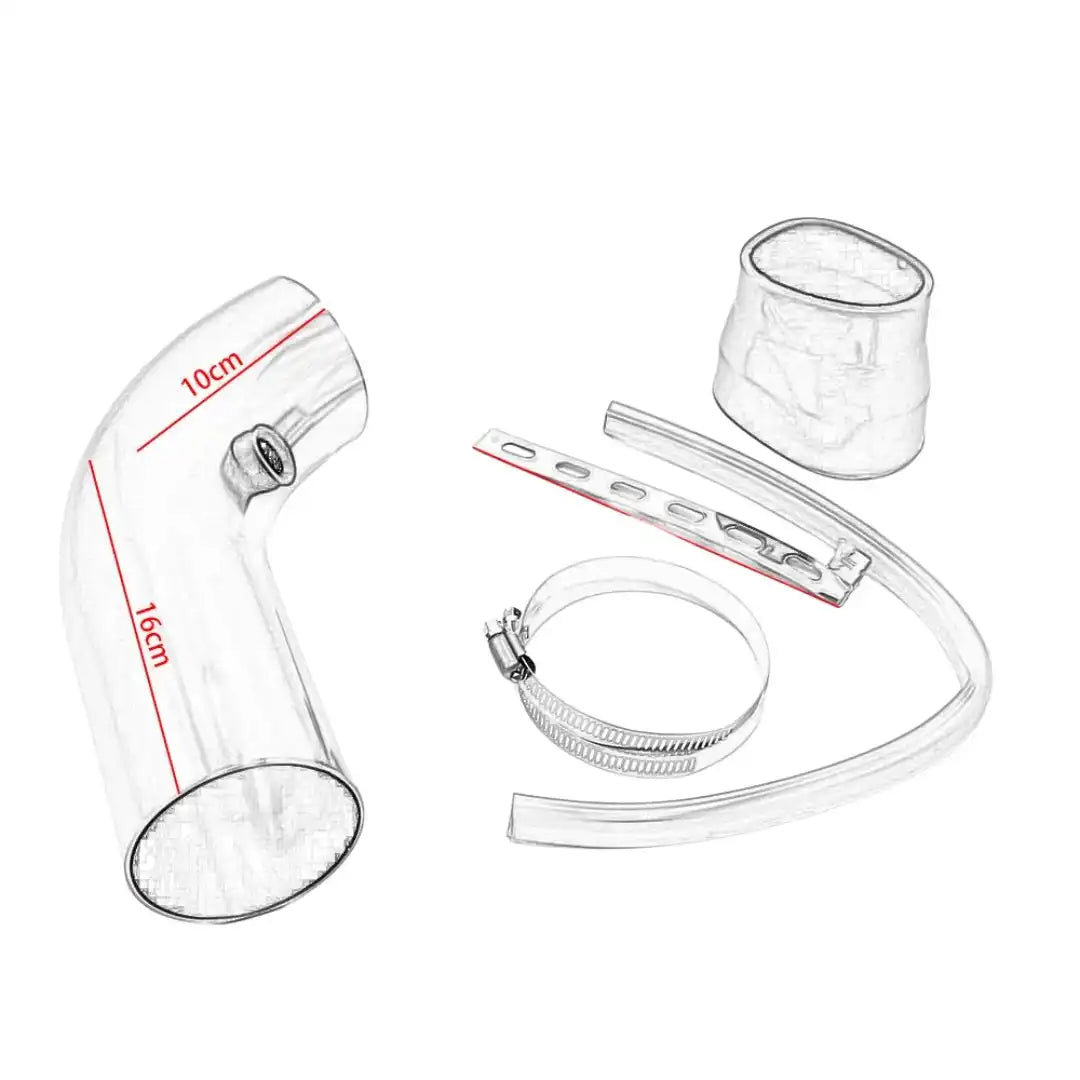 Universal Aluminum Air Intake Pipe Kit – Boost Power & Performance